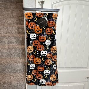 Cynthia Rowley Oversized Halloween Throw Pumpkins Jack-o'-lanterns 60x70 Blanket